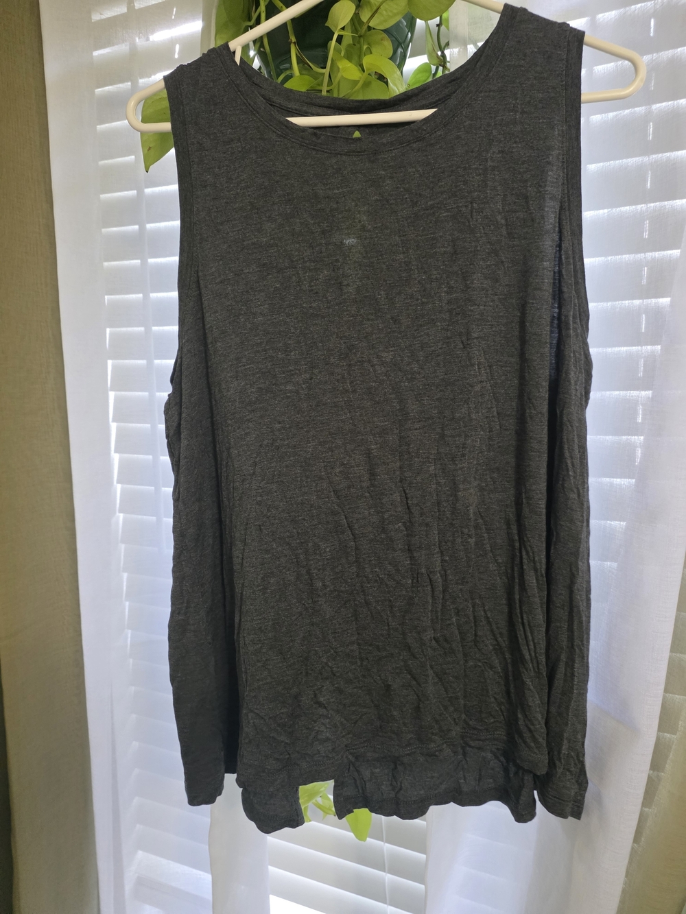 Halogen Charcoal Gray Sleeveless Tank